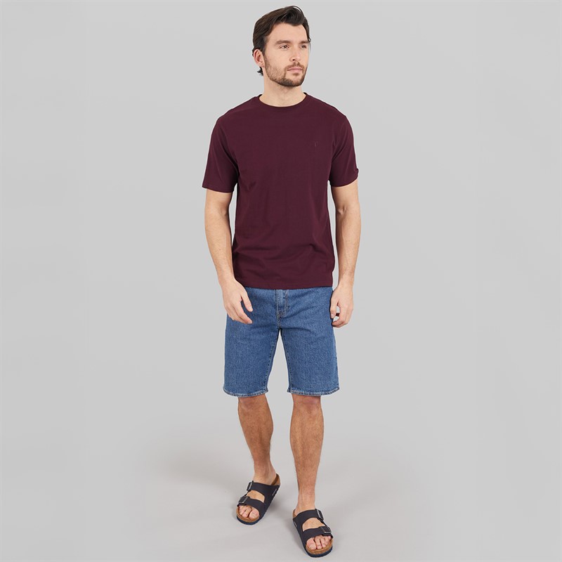 Saltwell Mens Nelson T-Shirt Burgundy Burgandy