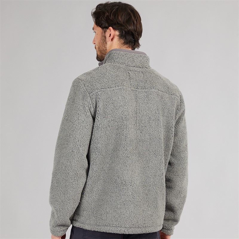 Saltwell Mens Rock Fleece Zip Sweatshirt Grey