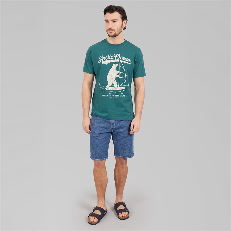 Saltwell Mens Lucas T-Shirt Pine Green