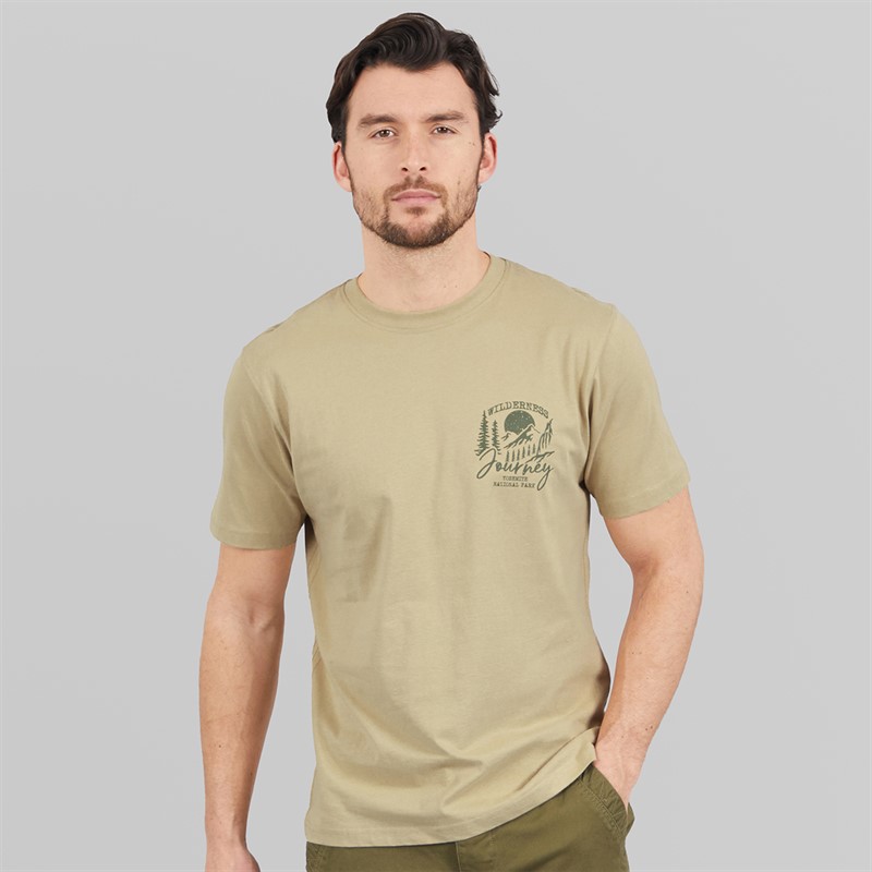Saltwell Mens Thiago T-Shirt Pebble