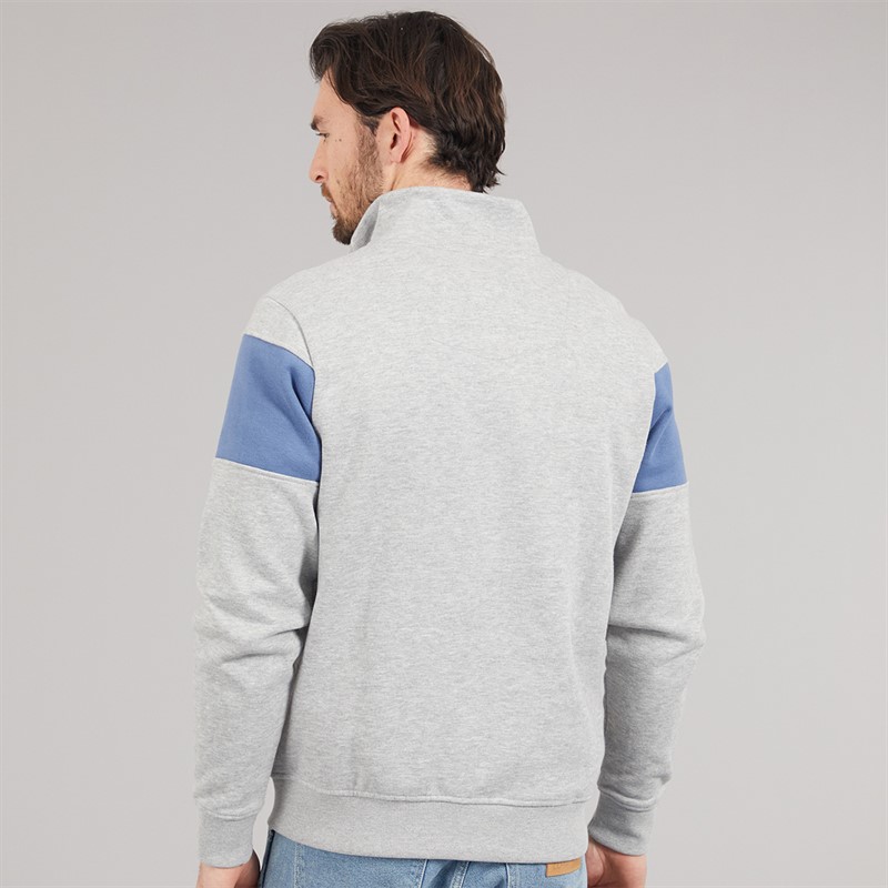 Saltwell Mens Girona Sweatshirt Light Grey Marl Ligt Grey Marl