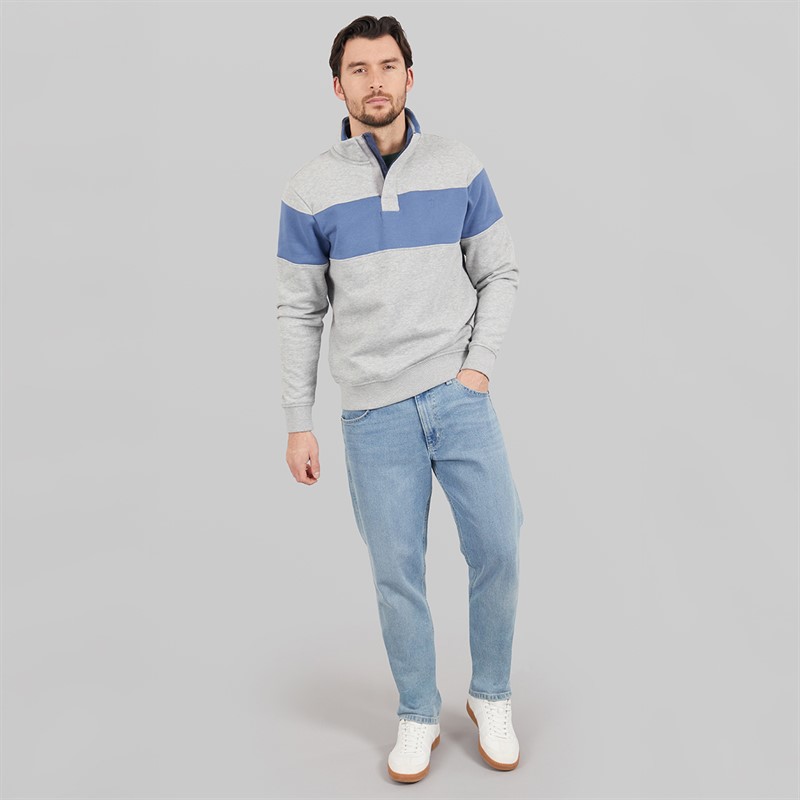 Saltwell Mens Girona Sweatshirt Light Grey Marl Ligt Grey Marl