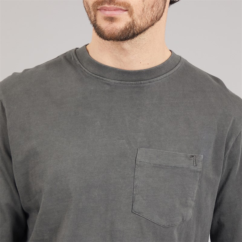 Saltwell Mens Picton Long Sleeve T-Shirt Slate