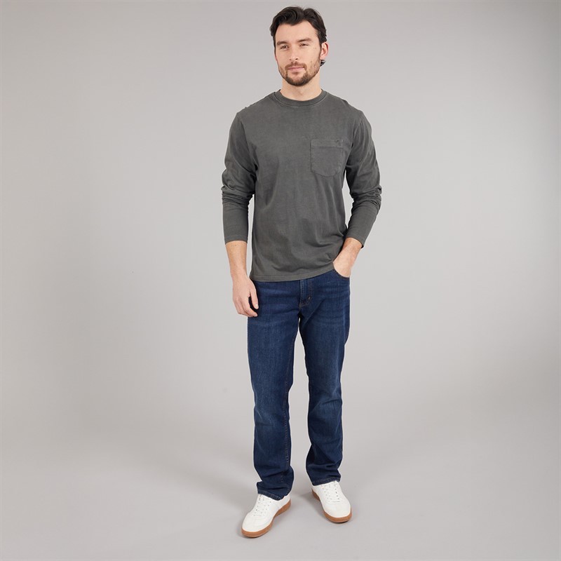 Saltwell Mens Picton Long Sleeve T-Shirt Slate