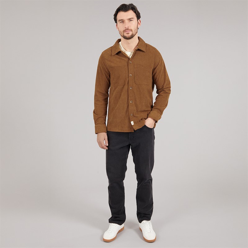 Saltwell Mens Langdale Cord Shirt Toffee