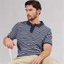 Saltwell Mens Harbour Polo Shirt Navy/White Stripe