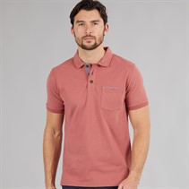 Saltwell Mens Coastal Polo Shirt Dusky Pink
