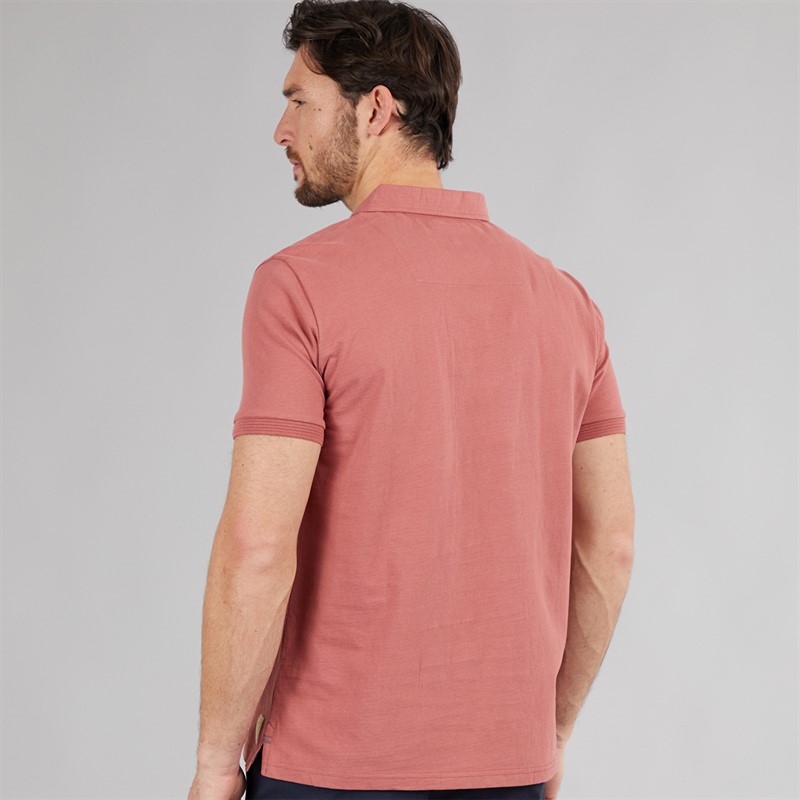 Saltwell Mens Coastal Polo Shirt Dusky Pink
