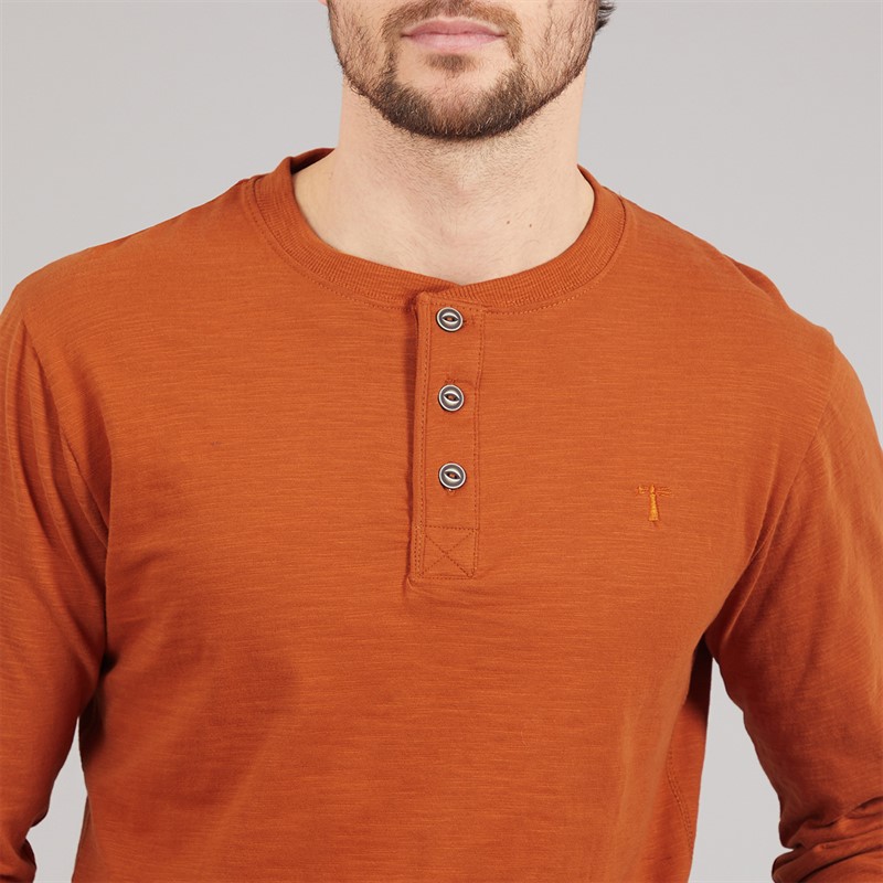 Saltwell Mens Gary Grandad T-Shirt Amber