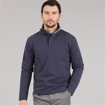 Saltwell Mens Wembley 1/4 Zip Sweatshirt Dark Navy