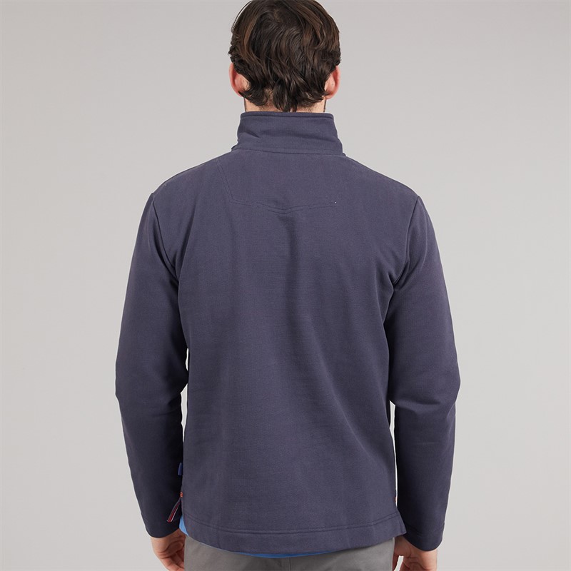 Saltwell Mens Wembley 1/4 Zip Sweatshirt Dark Navy