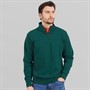 Saltwell Mens Bathurst 1/4 Zip Sweatshirt Bottle Green