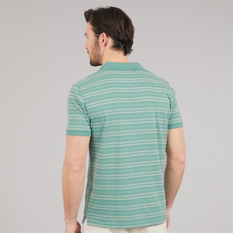 Saltwell Mens Salvador Polo Shirt Aqua Green Marl