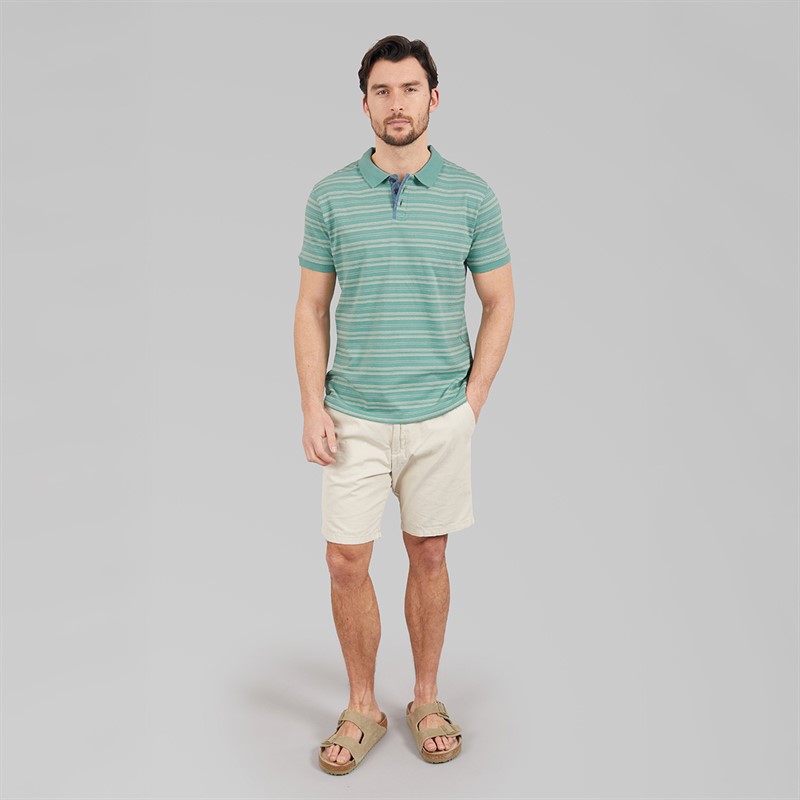 Saltwell Mens Salvador Polo Shirt Aqua Green Marl