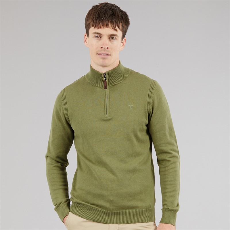 Saltwell Mens Katun 1/4 Zip Jumper Sage
