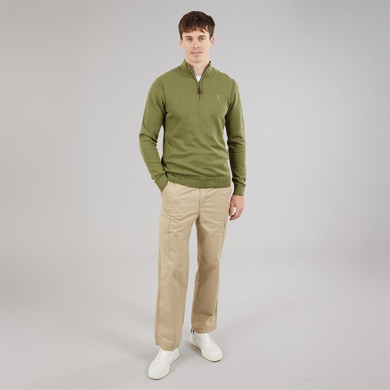 Saltwell Mens Katun 1/4 Zip Jumper Sage
