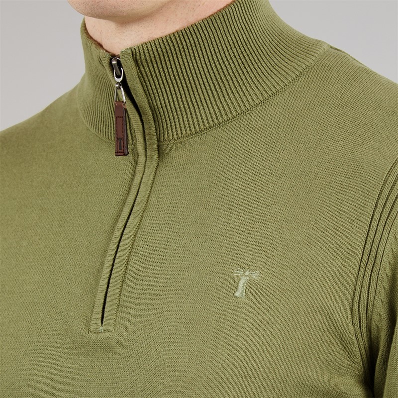 Saltwell Mens Katun 1/4 Zip Jumper Sage