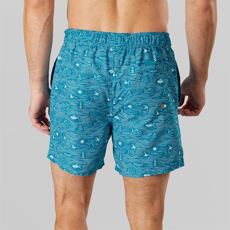 Saltwell Mens Bahama Swim Shorts Deep Sea