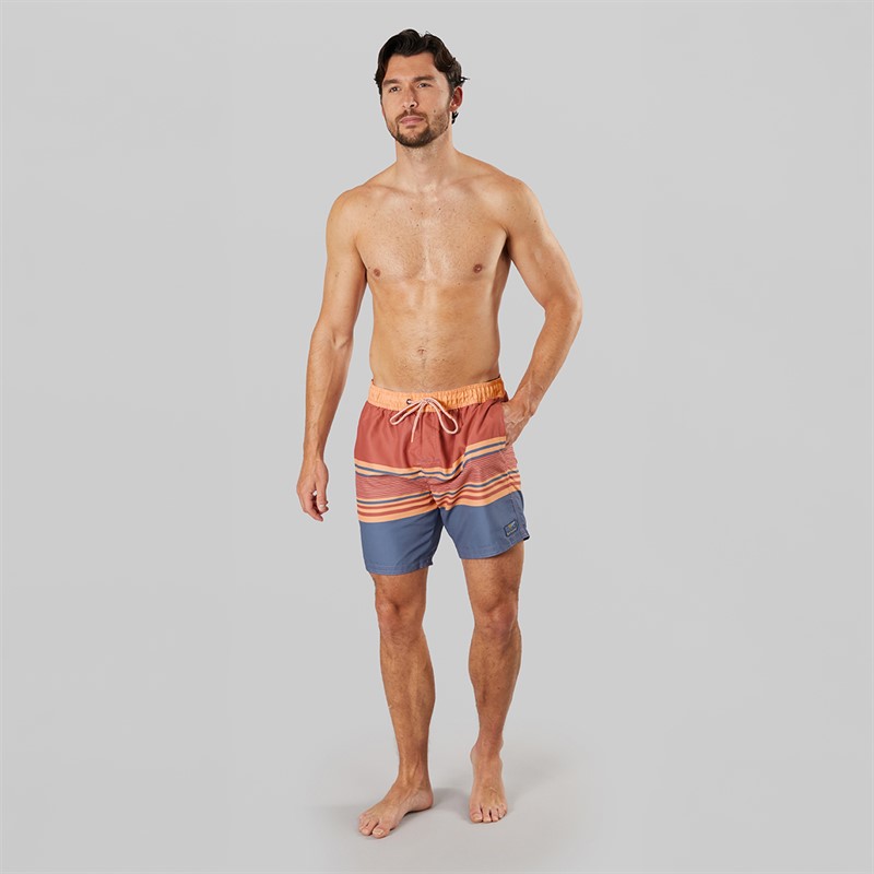 Saltwell Mens Cusco Swim Shorts Light Coral Light Charcoal