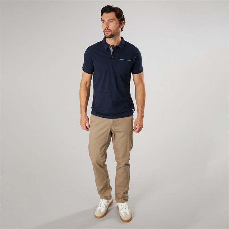 Saltwell Mens Coastal Polo Shirt Navy