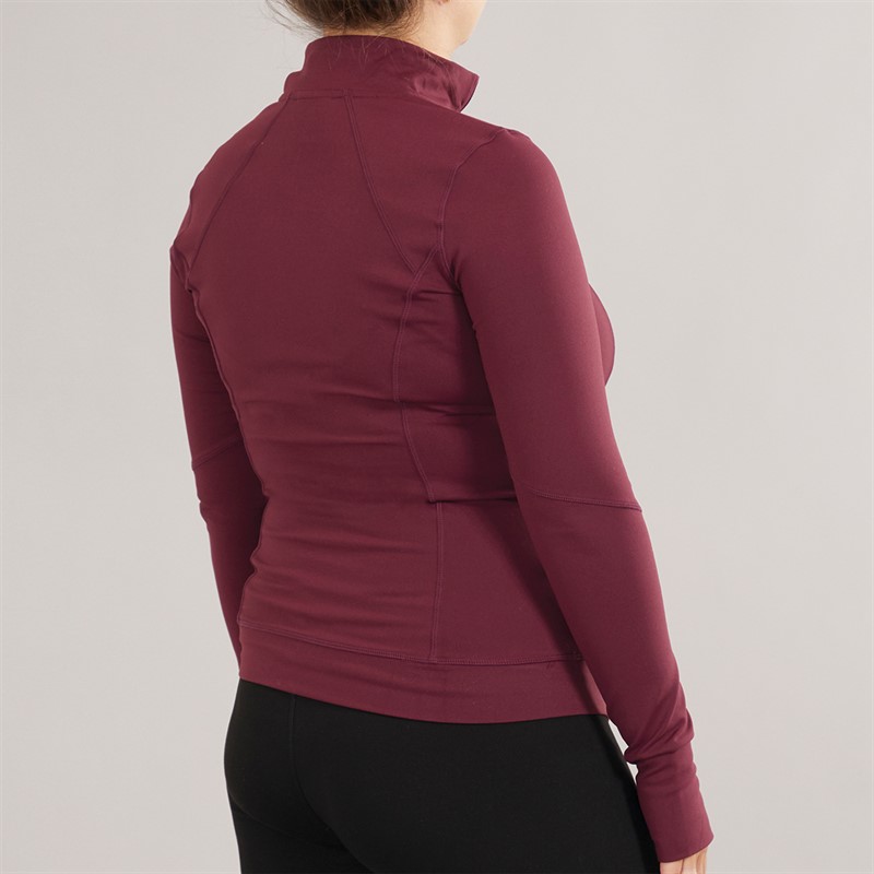 MYPROTEIN Womens Power Maternity 1/4 Zip Top Red