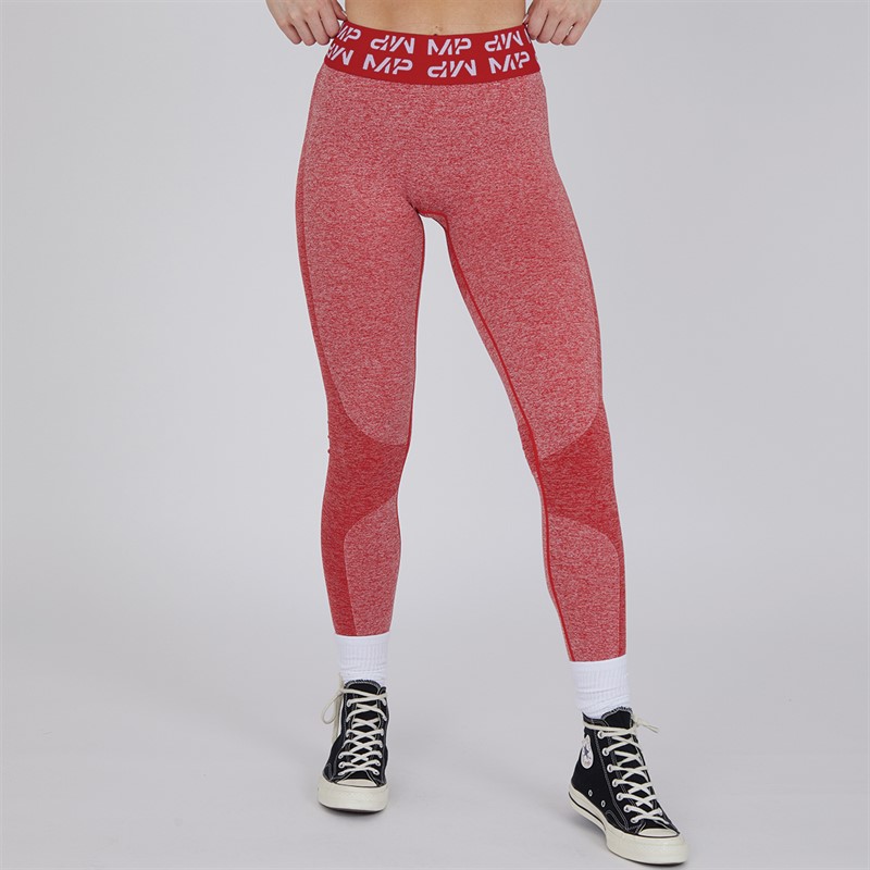MYPROTEIN Womens Curve Tight Leggings Red