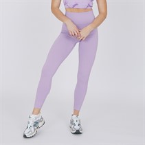 MYPROTEIN Womens Tempo Rib Seamless High Waisted Tight Leggings Purple