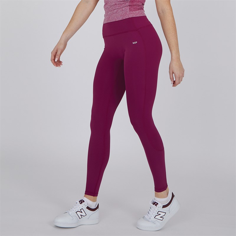 MYPROTEIN Womens Adapt High Waisted Tight Leggings Red