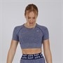 MYPROTEIN Womens Curve Cropped Top Blue