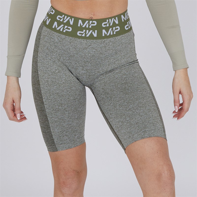 MYPROTEIN Womens Curve Cycling Shorts Green - Size S