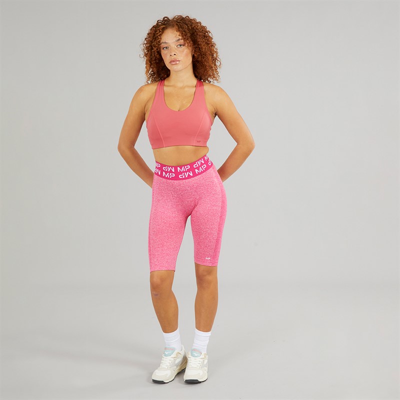 MYPROTEIN Womens High Waisted Cycling Shorts Pink