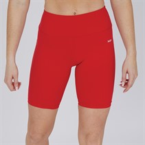 MYPROTEIN Womens Power High Waisted Cycling Shorts Red
