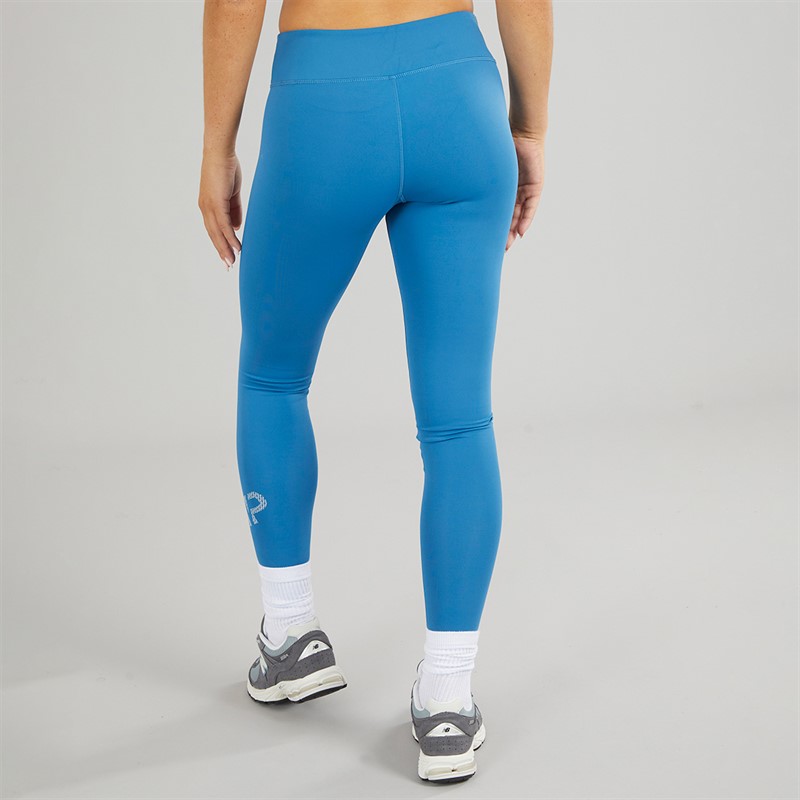 MYPROTEIN Womens Essentials Printed High Waisted Tight Leggings Blue