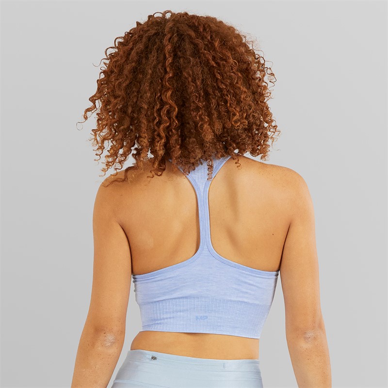 MYPROTEIN Womens Composure Seamless Sports Bra Blue