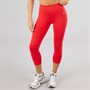 MYPROTEIN Womens Power High Waisted 3/4 Tight Leggings Red