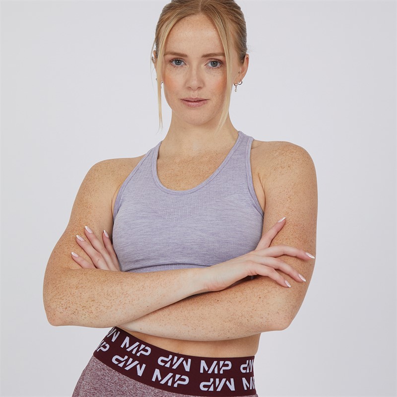 MYPROTEIN Womens Composure Seamless Sports Bra Purple