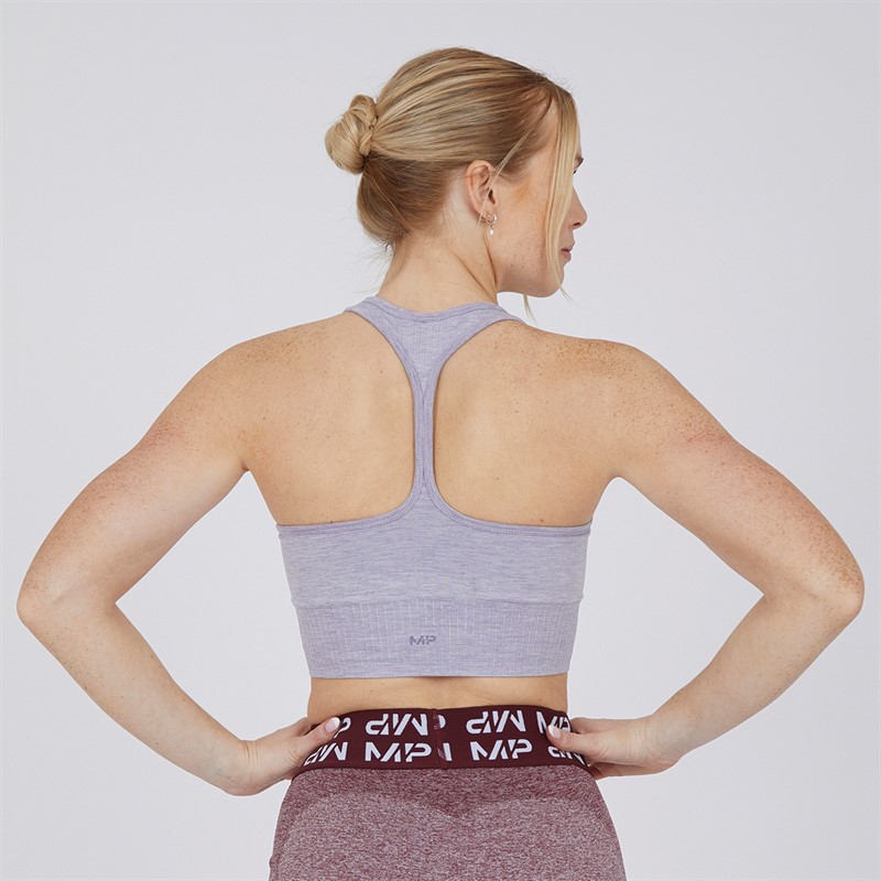 MYPROTEIN Womens Composure Seamless Sports Bra Purple