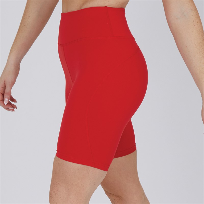 MYPROTEIN Womens Power High Waisted Cycling Shorts Red