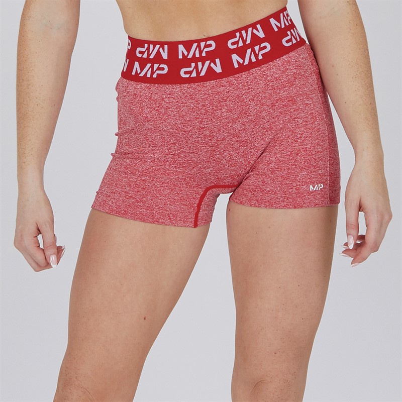 MYPROTEIN Womens Curve Booty Shorts Red - Size XL