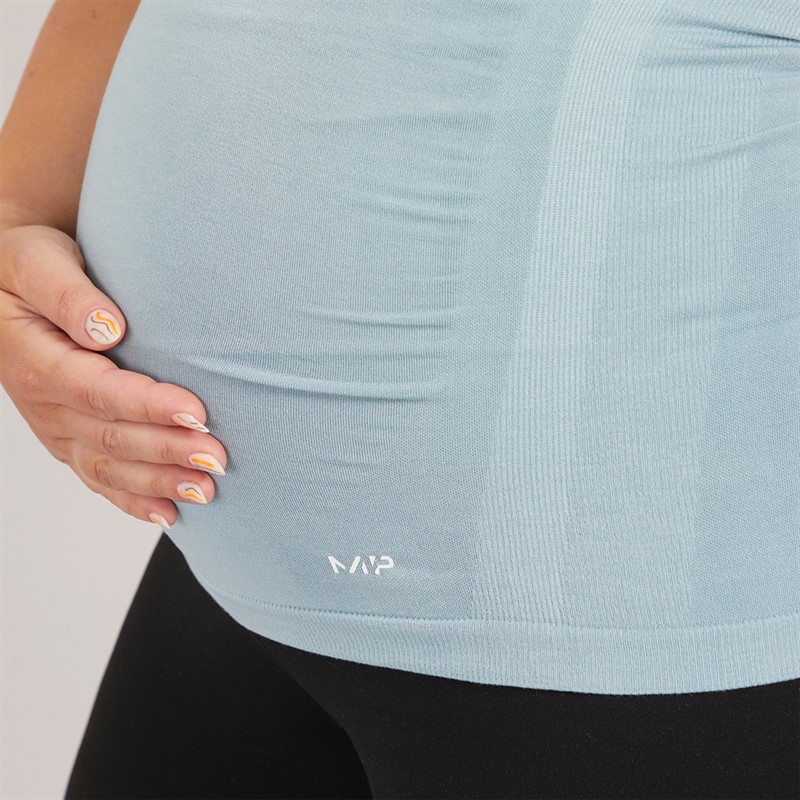 MYPROTEIN Womens Maternity Seamless Top Blue