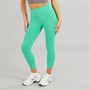 MYPROTEIN Womens Power High Waisted 3/4 Tight Leggings Green