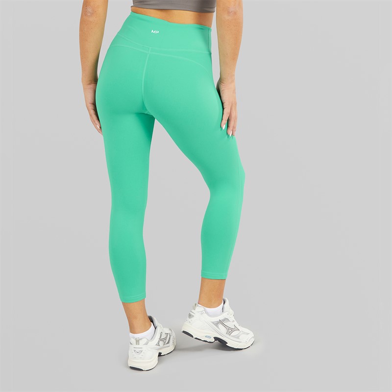 MYPROTEIN Womens Power High Waisted 3/4 Tight Leggings Green