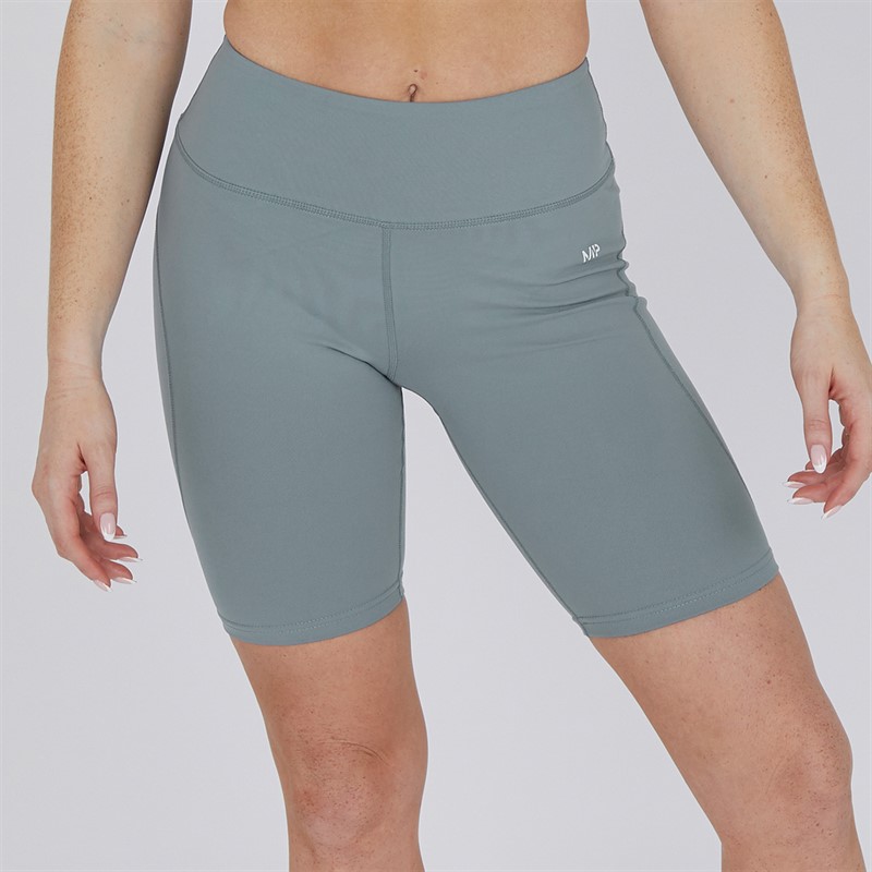 MYPROTEIN Womens Power High Waisted Cycling Shorts Grey