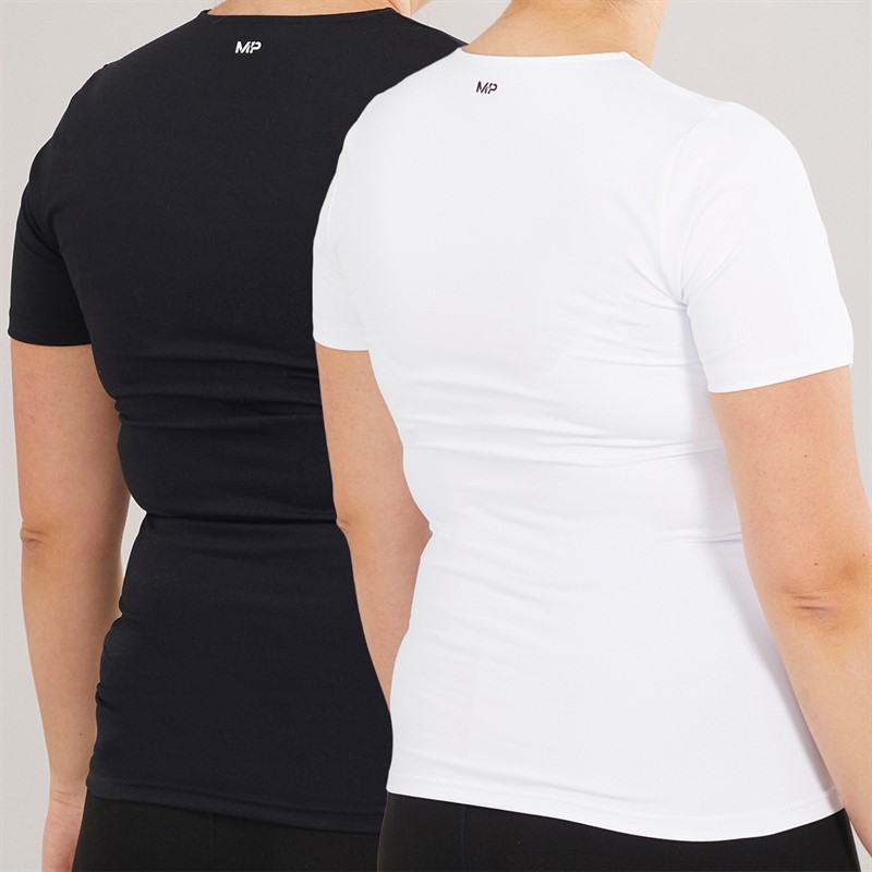 MYPROTEIN Womens Power Maternity Two Pack Tops Black