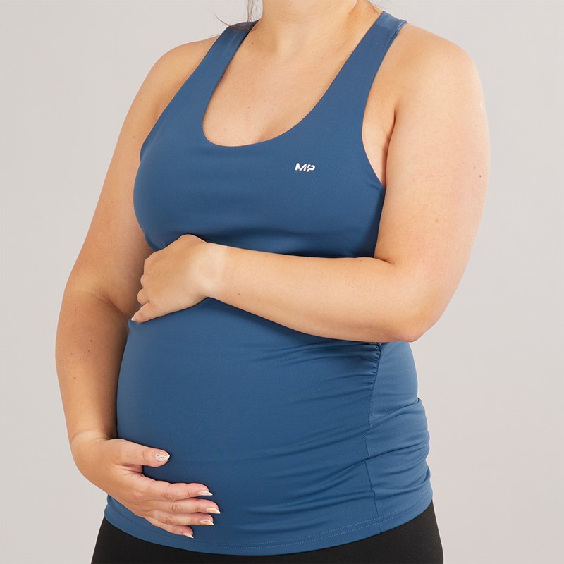 MYPROTEIN Womens Power Maternity Vest Blue - Size M