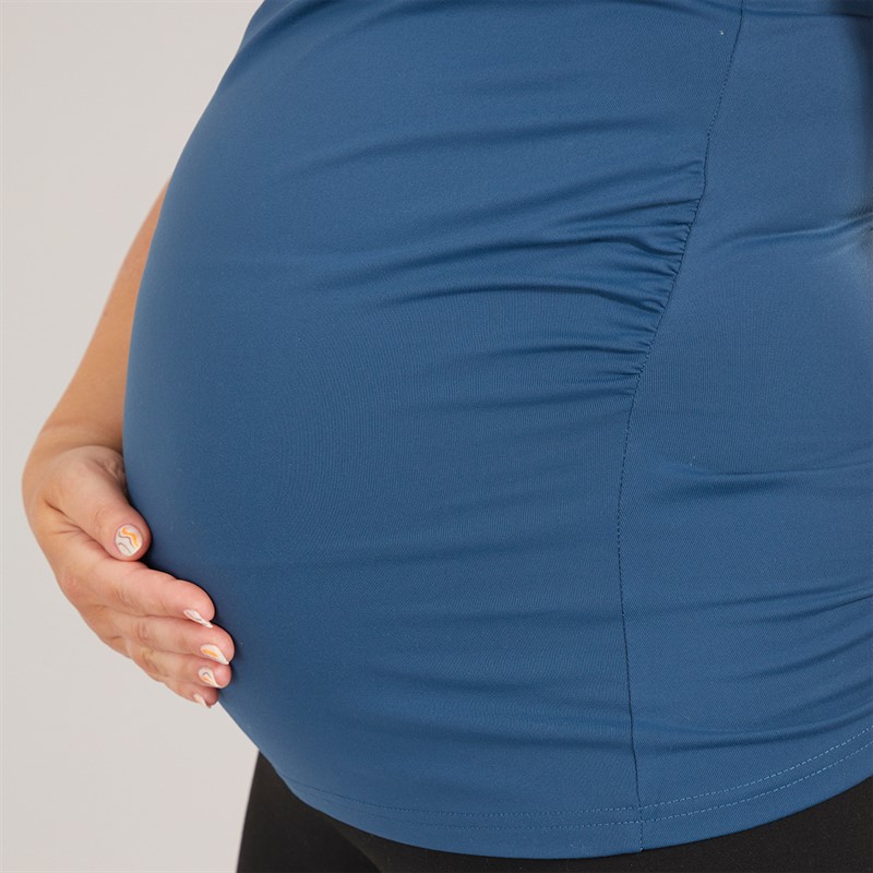 MYPROTEIN Womens Power Maternity Vest Blue