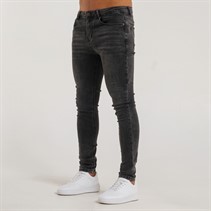 Bee Inspired Mens Serrano Slim Fit Jeans Washed Black