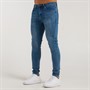 Bee Inspired Mens Serrano Slim Fit Jeans Mid Blue