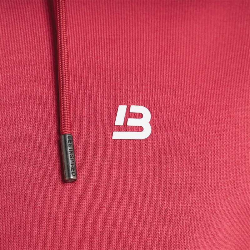Bee Inspired Mens Signature Hoodie Powder Red