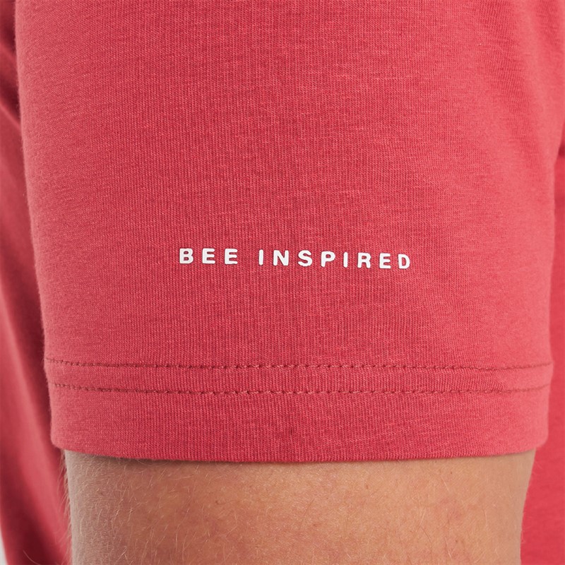 Bee Inspired Mens Signature T-Shirt Powder Red